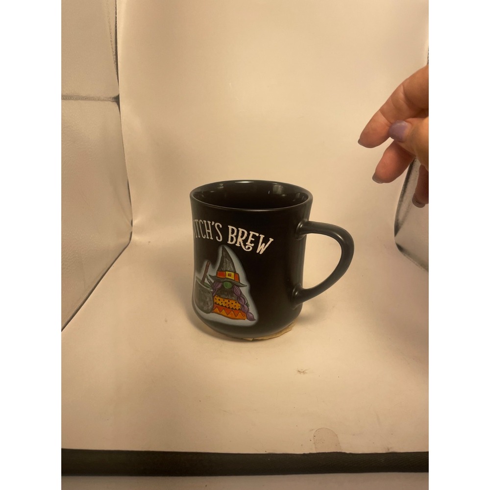 Cobwebs and Cauldrons Witches Brew Black Halloween Mug - Picture 3 of 7